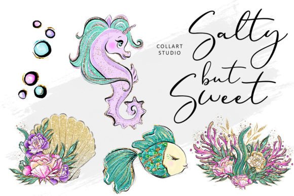 Download Mermaid Clipart Set, Fairy Tale, Summer - Clipart Collection