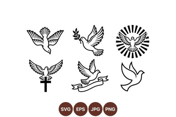 Download Peace Dove SVG Clipart Set - Clipart Collection