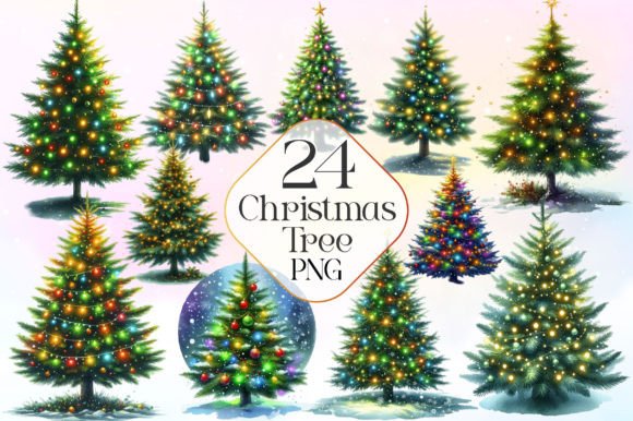 Download Christmas Tree Watercolor Clipart - Clipart Collection
