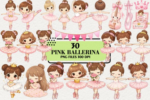 Download Kawaii Blush Pink Ballerina Clipart - Clipart Collection