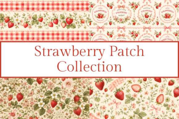Download Strawberry Patch Watercolor Clipart - Clipart Collection