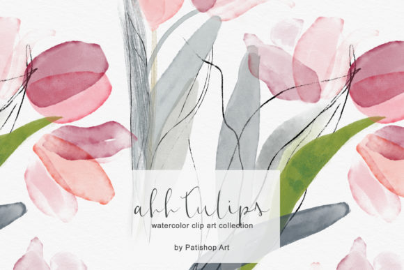 Download Delicate Watercolor Tulip Clipart Set - Clipart Collection