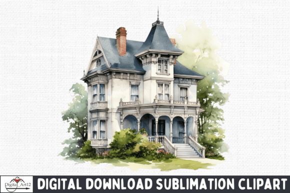 Download Vintage House PNG Clipart - Clipart Collection