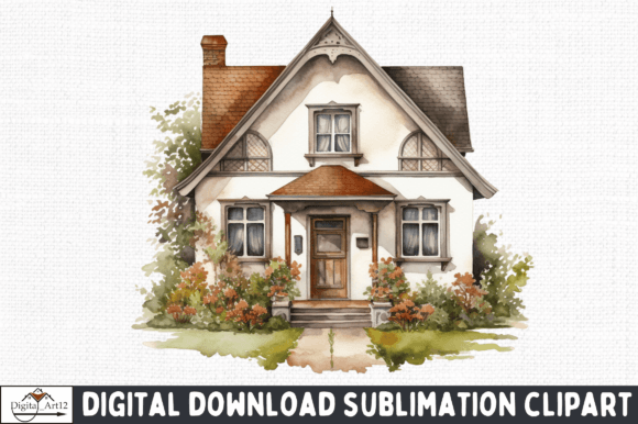 Download Vintage House PNG Clipart - Clipart Collection