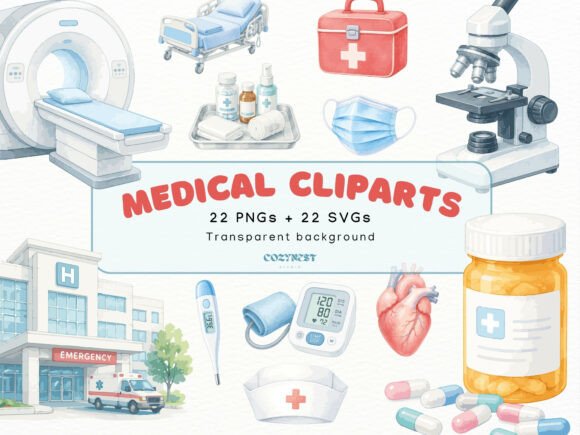 Download Medical Watercolor Cliparts, Doctor PNG - Clipart Collection