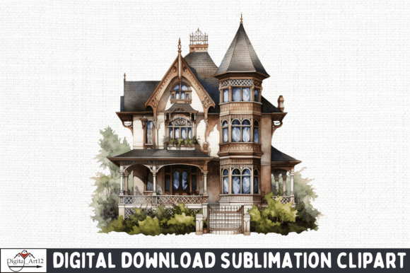 Download Vintage House PNG Clipart - Clipart Collection
