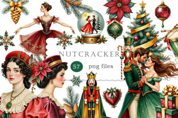Download Nutcracker Christmas Watercolor Clipart - Clipart Collection