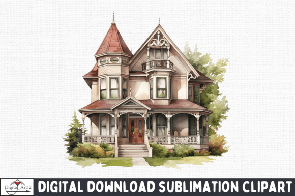 Download Vintage House PNG Clipart - Clipart Collection
