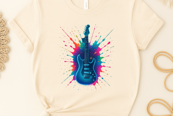 Download Watercolor Guitar Sublimation Clipart - Clipart Collection