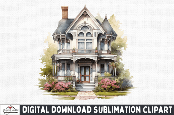 Download Vintage House PNG Clipart - Clipart Collection
