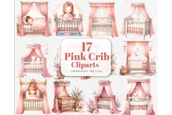 Download Watercolor Baby Newborn Crib PNG Clipart - Clipart Collection