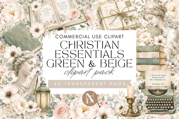 Download 40 Christian Vintage Watercolor Clipart - Clipart Collection