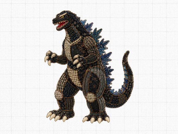 Download Patchwork Godzilla PNG Digital Clipart - Clipart Collection