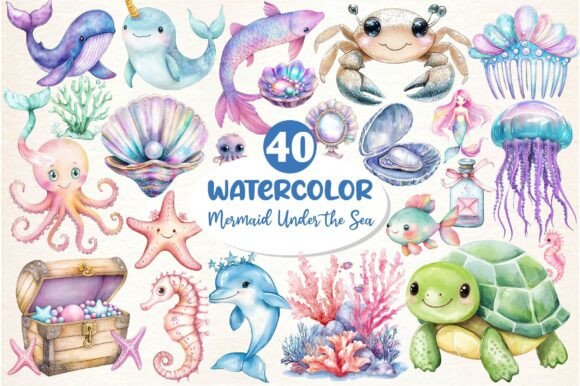 Download Little Mermaid Under the Sea Clipart - Clipart Collection