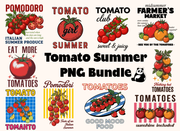 Download Tomato Summer PNG Vintage Png Bundle - Vintage png Collection