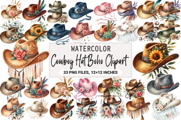 Download Cowboy Hat Boho Clipart - Clipart Collection