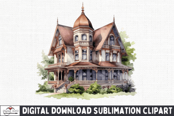 Download Vintage House PNG Clipart - Clipart Collection