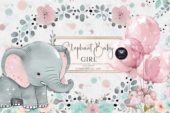 Download Elephant Baby Girl Clipart - Clipart Collection