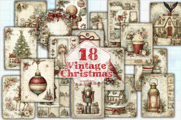 Download Vintage Christmas Clipart PNG - Clipart Collection