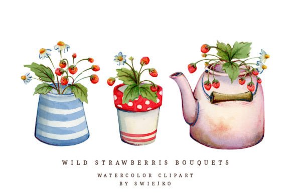 Download Wild Strawberries, Country Style Clipart - Clipart Collection