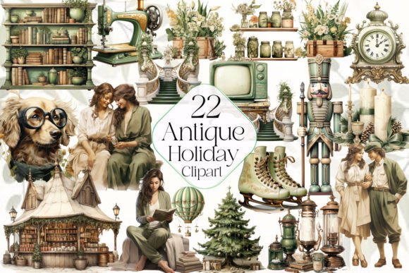 Download Antique Holiday Clipart - Clipart Collection