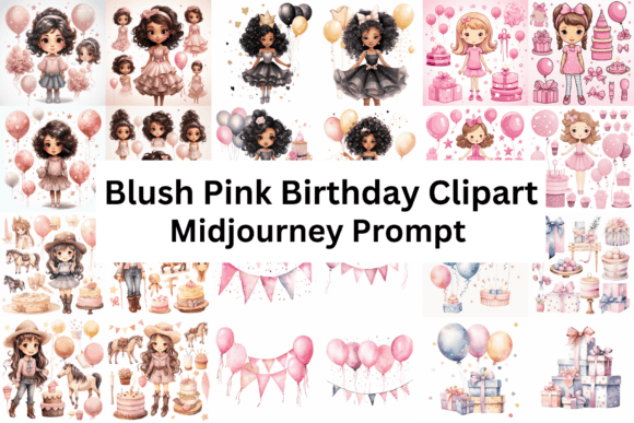 Download Watercolor Blush Pink Birthday Clipart - Clipart Collection