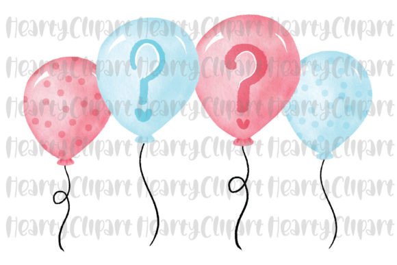 Download Gender Reveal PNG Balloons Clipart - Clipart Collection