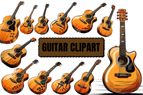 Download Watercolor Guitar Clipart - Clipart Collection