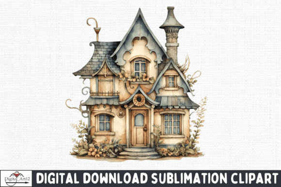 Download Vintage House PNG Clipart - Clipart Collection